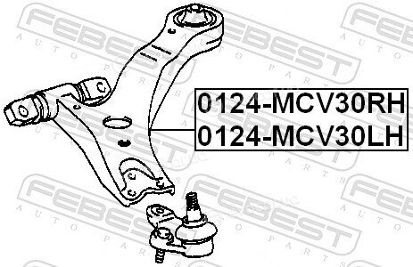 Febest 0124-MCV30RH