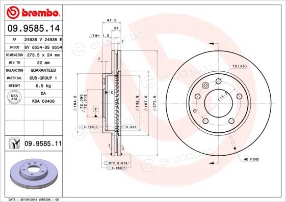 Brembo 09.9585.14