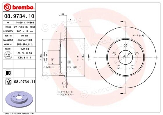 Brembo 08.9734.11