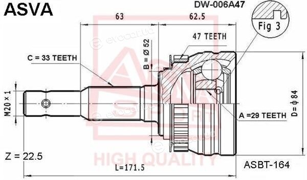 Asva DW-006A47