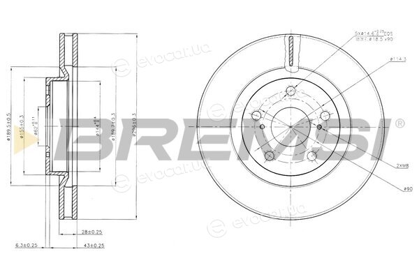 Bremsi CD7646V