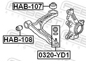 Febest HAB-107