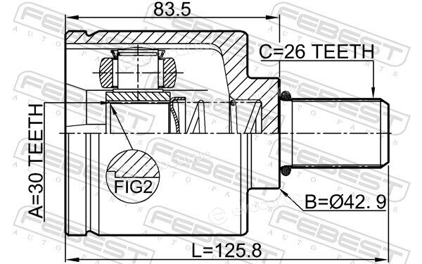 Febest 0211-G15RAATLH