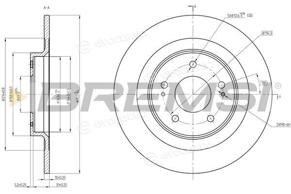 Bremsi CD8652S