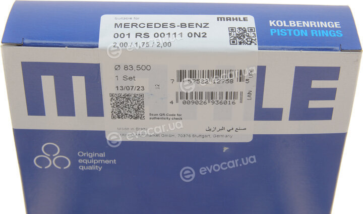 Mahle 001 RS 00111 0N2