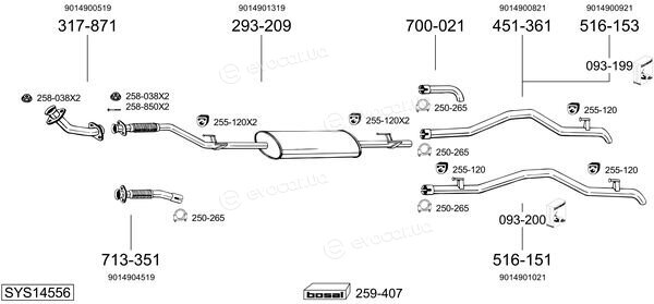 Bosal SYS14556