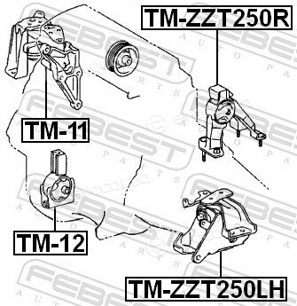 Febest TM-ZZT250R