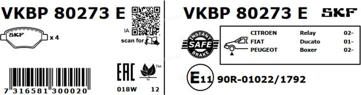 SKF VKBP 80273 E