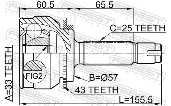Febest 0410-044A43