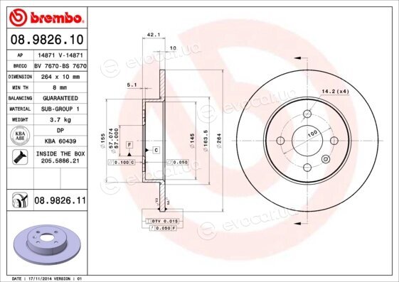 Brembo 08.9826.11