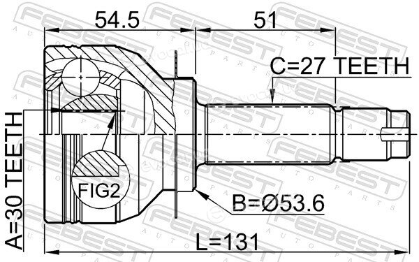 Febest 0810-B13