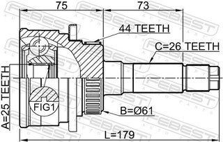 Febest 0510-B25A44