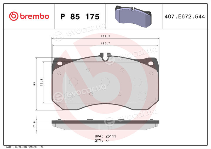 Brembo P85 175