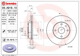 Brembo 09.A918.10