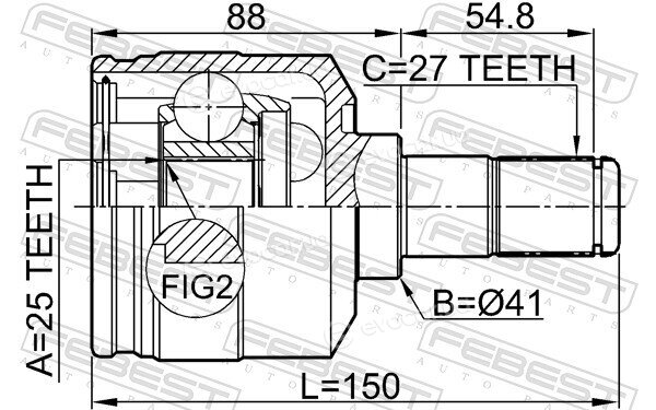 Febest 1211-TUC20LH