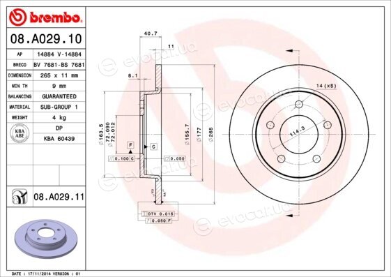 Brembo 08.A029.10