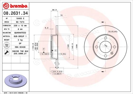 Brembo 08.2631.34