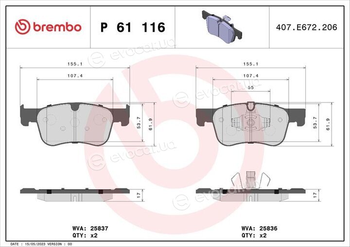 Brembo P 61 116