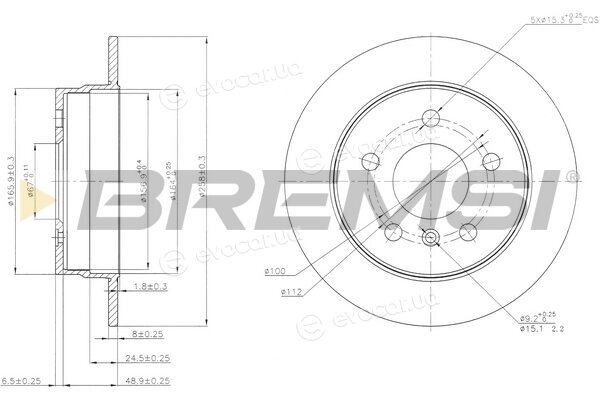 Bremsi CD7258S