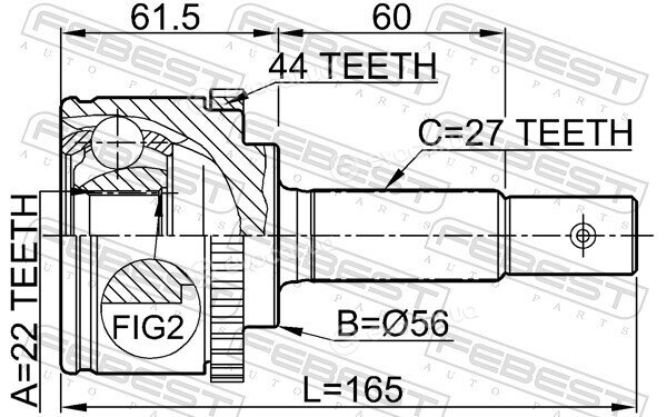 Febest 0210-P11A44