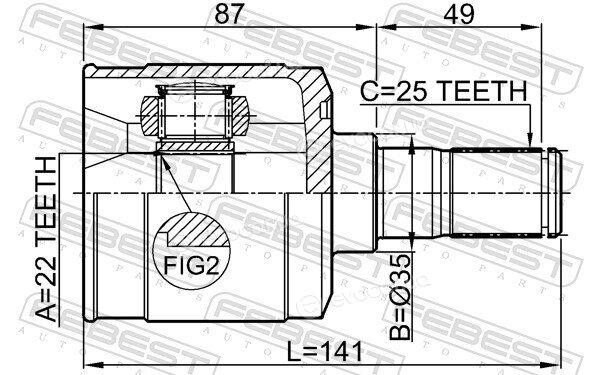 Febest 1211-ACCMT