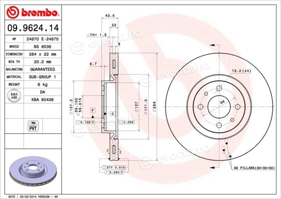 Brembo 09.9624.14