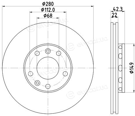 Hella Pagid 8DD 355 113-321