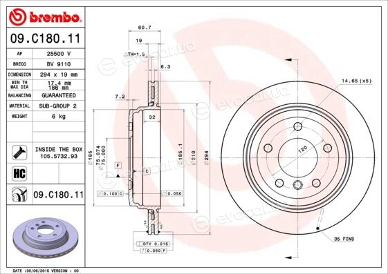 Brembo 09.C180.11