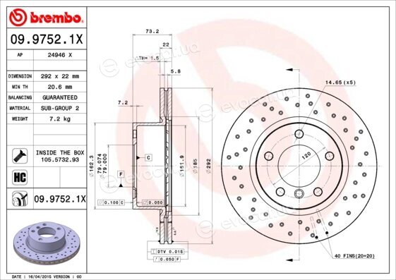 Brembo 09.9752.1X