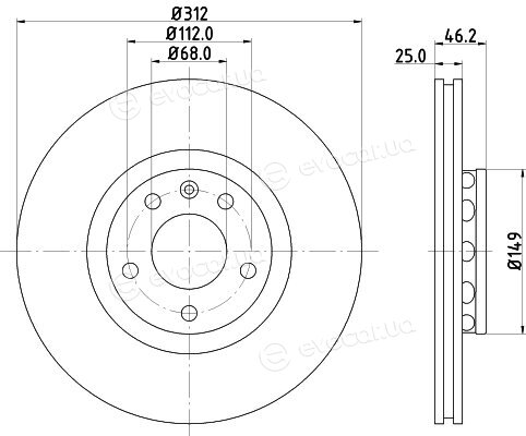 Hella Pagid 8DD 355 107-521