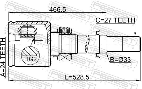 Febest 0211-J32VQ25RH