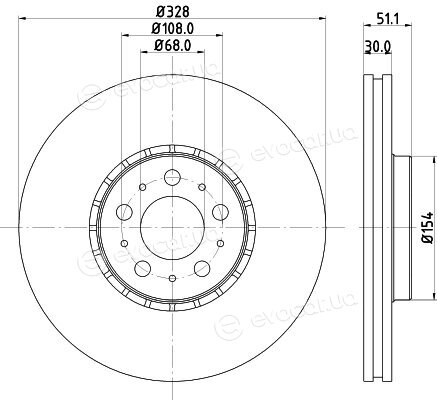 Hella Pagid 8DD 355 125-581