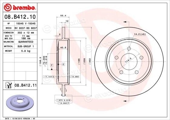 Brembo 08.B412.11