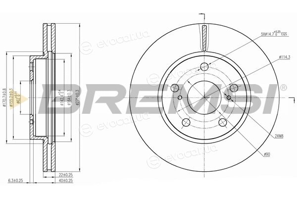 Bremsi CD7789V