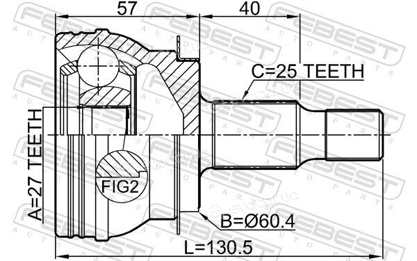 Febest 1610-W245