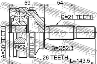 Febest 2410-LOGA26