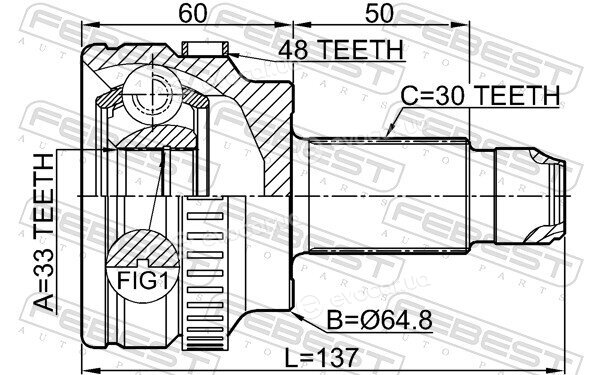 Febest 1910-E60A48