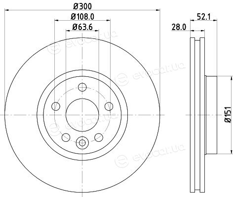 Hella Pagid 8DD 355 118-831