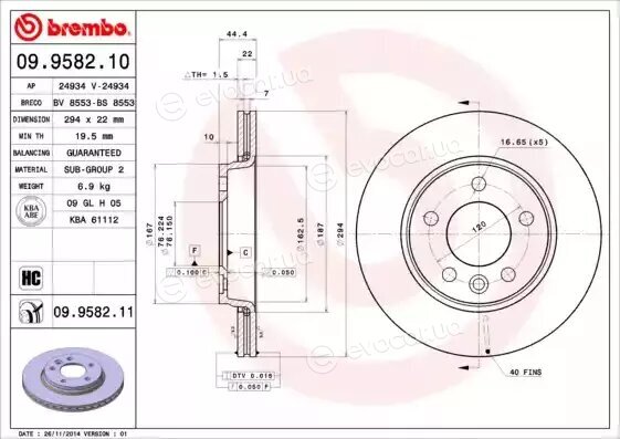 Brembo 09.9582.10