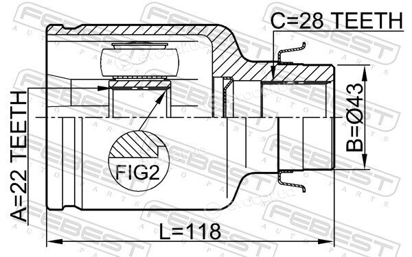 Febest 0511-M316ATRH