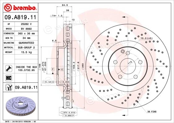 Brembo 09.A819.11