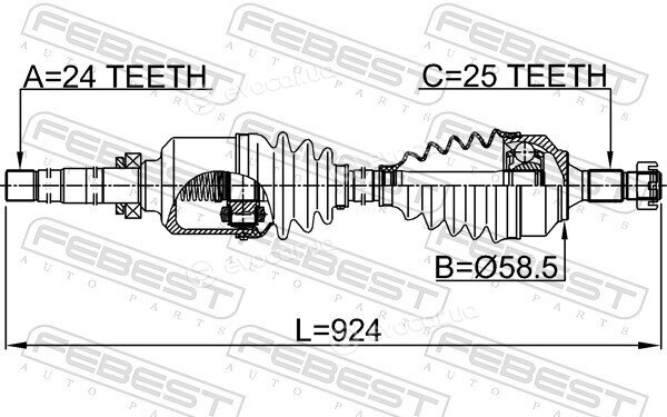 Febest 2514-B7MTRH