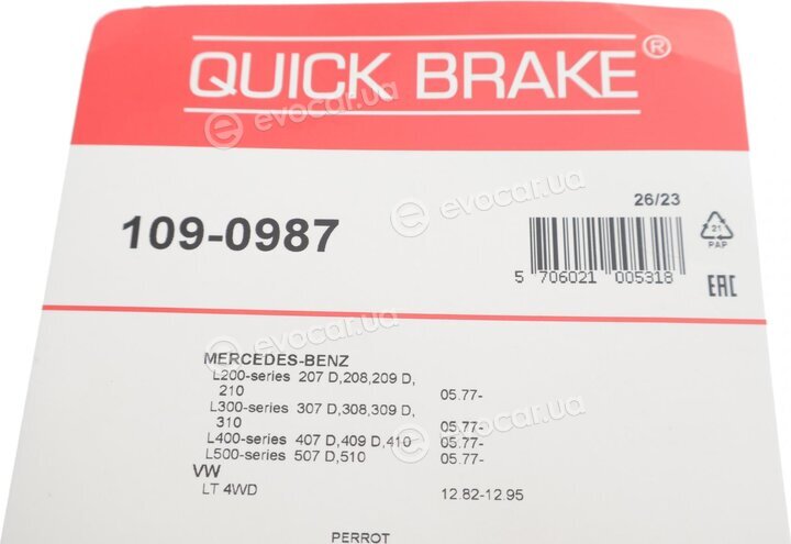 Kawe / Quick Brake 109-0987