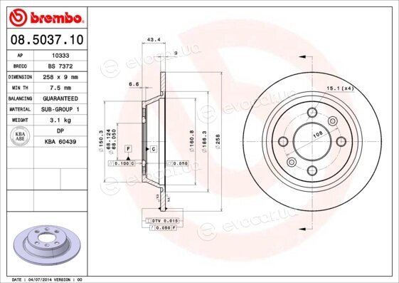 Brembo 08.5037.10