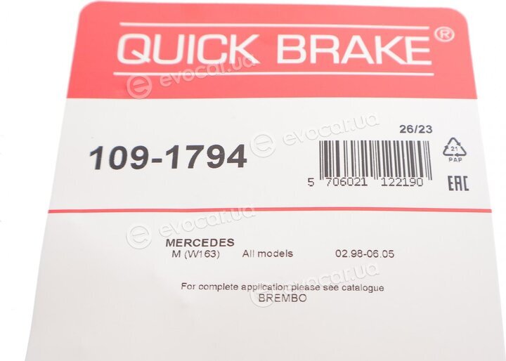 Kawe / Quick Brake 109-1794