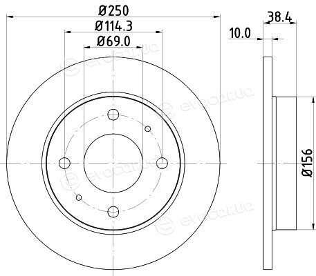 Hella Pagid 8DD 355 111-531