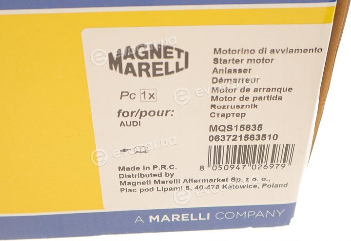 Magneti Marelli 063721563510