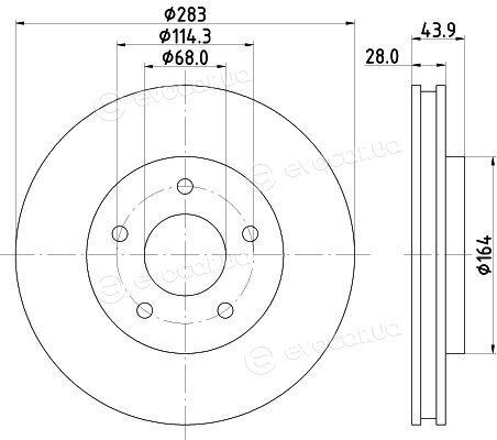 Hella Pagid 8DD 355 125-071