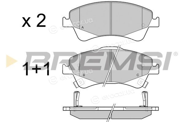 Bremsi BP3422