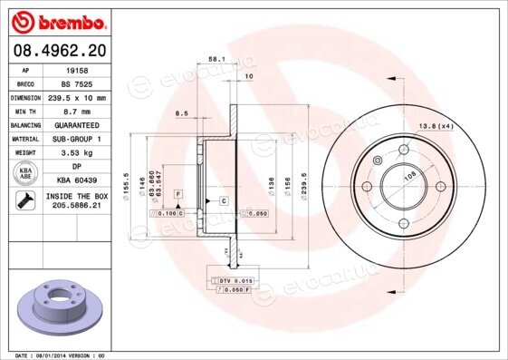 Brembo 08.4962.20